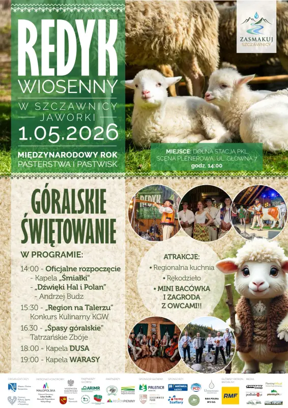 Góralskie świętowanie - 2 dzień Redyku Wiosennego w Szczawnicy