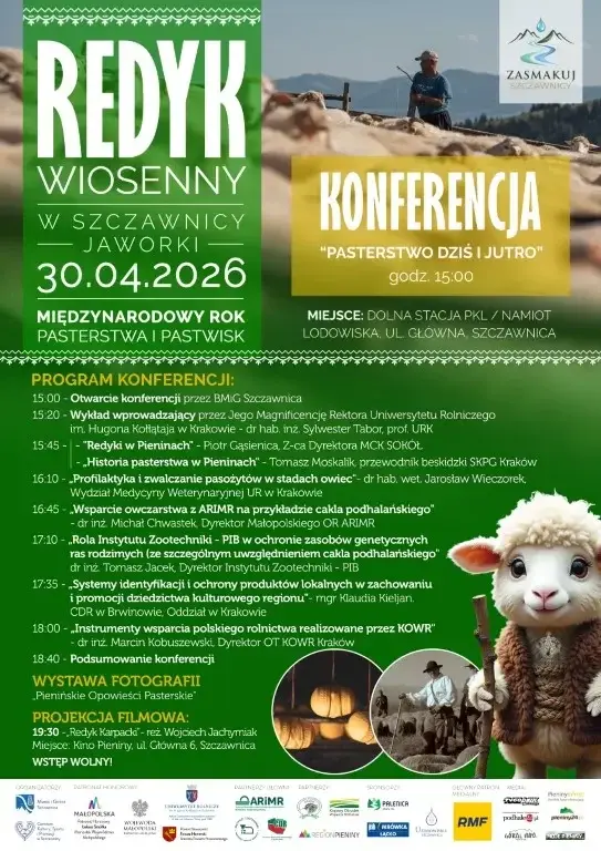 Konferencja „Pasterstwo dziś i jutro” - 1 dzień Redyku Wiosennego w Szczawnicy
