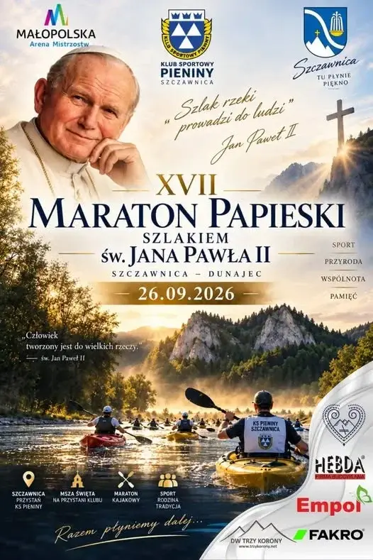 XVII Ogólnopolski Maraton Kajakowy Szlakiem Jana Pawła II
